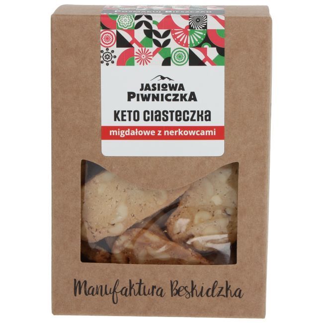 Keto ciasteczka migdałowe z nerkowcami 150g