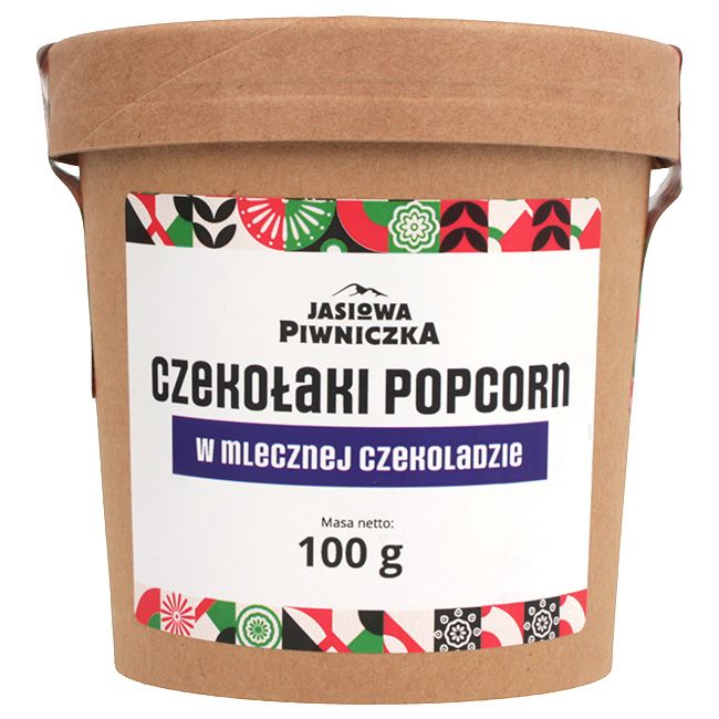 Czekołaki Popcorn w mlecznej czekoladzie 100g