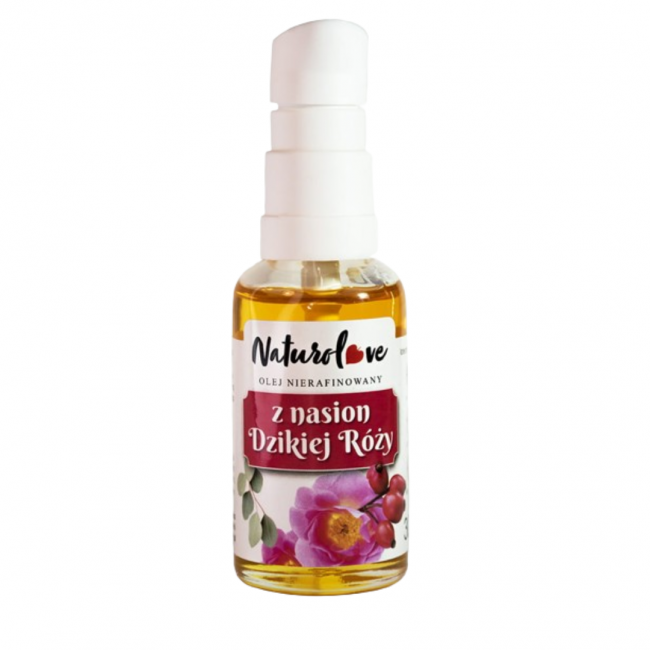 Nierafinowany Olej z Nasion Dzikiej Róży 30ml Naturolove