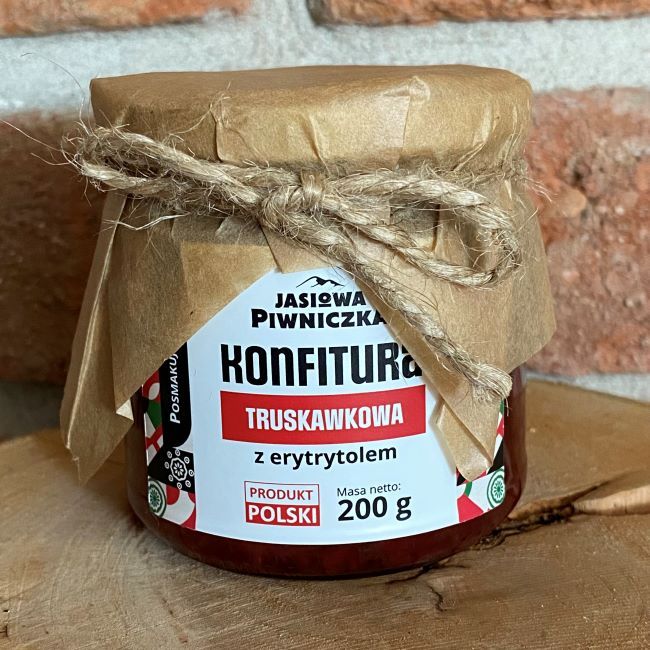 Konfitura z truskawek z erytrytolem 200g 